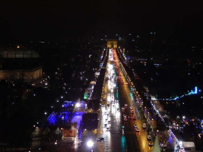 Vista da Roda Gigante, na Champs-Élysées